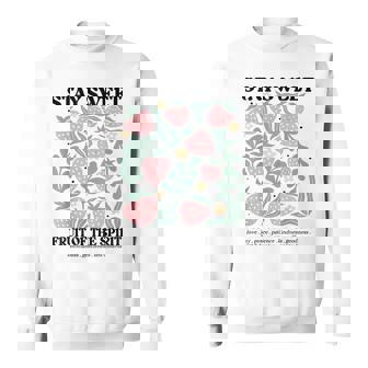 Stayweet Fruit Of Thepirit ストロベリー イエス スウェットシャツ - Kawaiitshirt