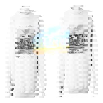 Stonehenge イギリス土産 ストーンヘンジ。 長袖tシャツ スウェットシャツ - Kawaiitshirt