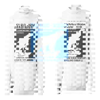 Svalbard ノルウェー ポーラーベア ロングイヤービーン スピッツベルゲン オーロラ スウェットシャツ - Kawaiitshirt
