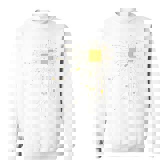 Tendance Geek Cpu Manche Longue Sweater e - Cadeauxyz