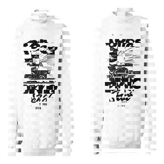 Toonces 自動車教習所 エスト 伝説の運転 猫 面白い スウェットシャツ - Kawaiitshirt