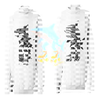 Tralalero Tralala ブレイン レッド ファニー サメ ミーム 長袖tシャツ スウェットシャツ - Kawaiitshirt