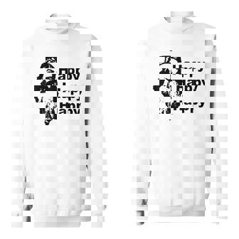 Triple Happy Retro Unashamed American Sweatshirt - Monsterry