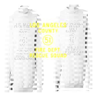 Truck Side 51 Emergency Squad Logo Essential Emergency 51 Sweatshirt - Seseable