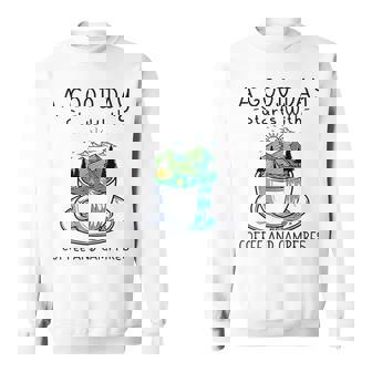 Une Bonne Journée Commence Avec Du Café Et Des Feux De Camp Sweater e - Cadeauxyz