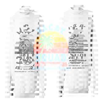 Vacay Squad 2025 Summer Vacation Family Friends Trip Palm Sweatshirt - Monsterry