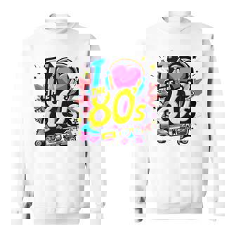 Vintage 80Er Jahre Party Outfit Herren Damen 80Er Jahre I Love The 80S Sweatshirt - Geschenkecke