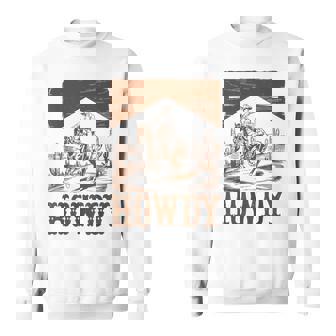 Vintage Cowboy Boys Howdy Southern Western Rodeo Sweatshirt - Thegiftio UK