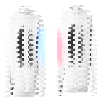 Vintage France Distressed Flag Illustration Graphic s スウェットシャツ - Kawaiitshirt