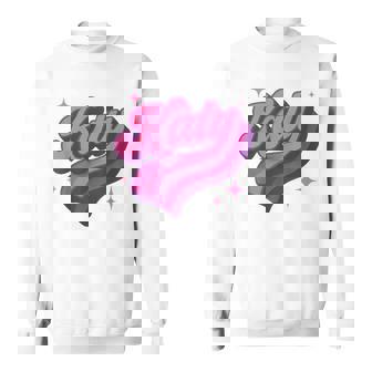 Vintage Katy Personalized Name I Love Katy Sweatshirt - Monsterry