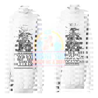 I Want You To Get Me A Beer Uncle Sam 4Th Of July Sweatshirt - Thegiftio UK