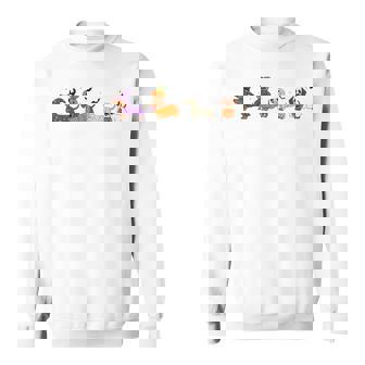 Weiner Dog Witch Happy Halloweenie Cute Halloween Dachshund Sweatshirt | Mazezy