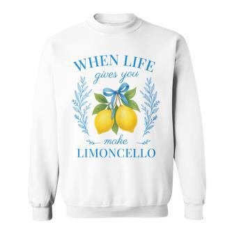 Wenn Das Leben Dir Zitronen Gibt Mach Limoncello Amalfi Italien Sweatshirt - Geschenkecke