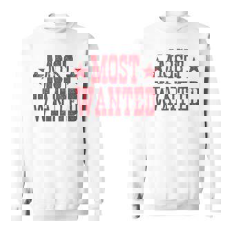 Western Cowboy Concert Tour Most Wanted Cowgirl Outfit Sweatshirt - Thegiftio