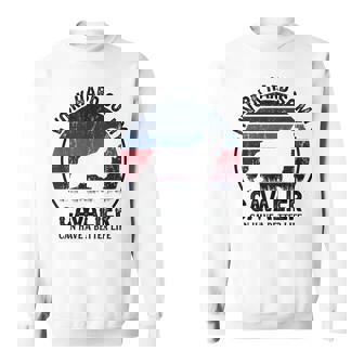 Work Hardo Dog Have Life 面白いレトロキャバリア スウェットシャツ - Kawaiitshirt