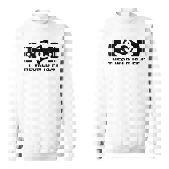 The World Is Flat、Auto Racing Motorsports スウェットシャツ - Kawaiitshirt