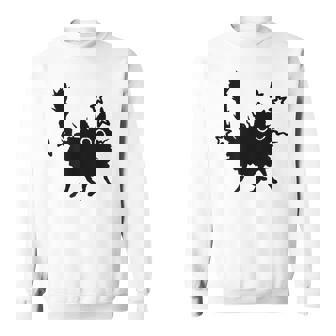 Y2k 90S Scary Cat Tomcat Is Scared Under Starry Sweatshirt - Thegiftio
