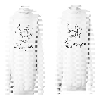 「なんのいぬ」 シンプル かわいい ユニーク おもしろ シュール 動物 ペット スウェットシャツ - Kawaiitshirt