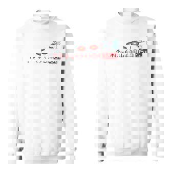 「グラディウス」上上下下左右左右baフル装備 長袖tシャツ スウェットシャツ - Kawaiitshirt