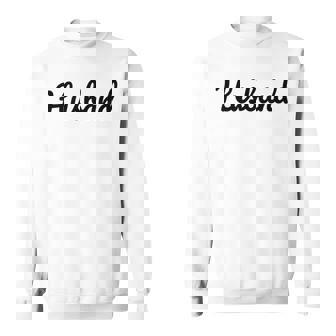 メンズ 【Husband】旦那 夫 シンプル おしゃれ 英語 英文字 夫婦お揃い 結婚祝い カップル ペアルック おもしろ ペア スウェットシャツ - Kawaiitshirt