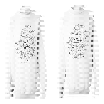 【カタカムナ 第4首】神代文字 スピリチュアル 言霊 癒し ヒーリング 面白い おもしろ お守り 開運 古代 文字 スウェットシャツ - Kawaiitshirt