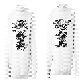 【バックプリント・背中側】お父さん Daddy 父親 パパ《チームユニフォーム風》父の日 面白い 長袖tシャツ スウェットシャツ - Kawaiitshirt