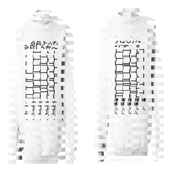 【今日何しようかな 寝よう】あみだくじ 文字 遊び心 おもしろ 面白い ユーモア ギャグ ネタ ウケ狙い 笑える 変な スウェットシャツ - Kawaiitshirt