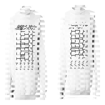 【今日何食べようかな アイス】あみだくじ アイスクリーム 遊び心 おもしろ 面白い ユーモア ネタ ウケ狙い 笑える スウェットシャツ - Kawaiitshirt