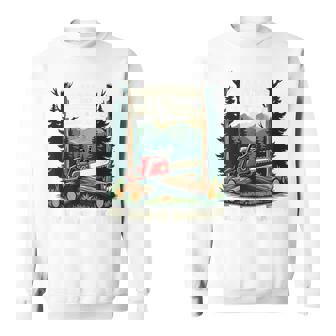 おもしろ林業チェーンソー 背の高い木 ワークアウト ロギング 生活 スウェットシャツ - Kawaiitshirt