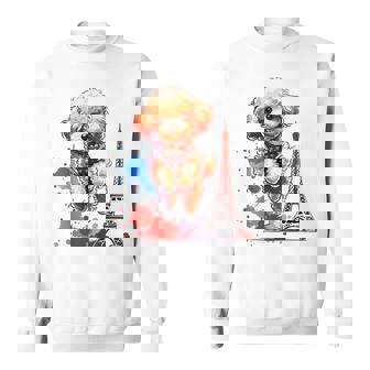 かわいい フランス パリ エッフェル塔 トイプードル パリ ジャンプ 子犬 スウェットシャツ - Kawaiitshirt
