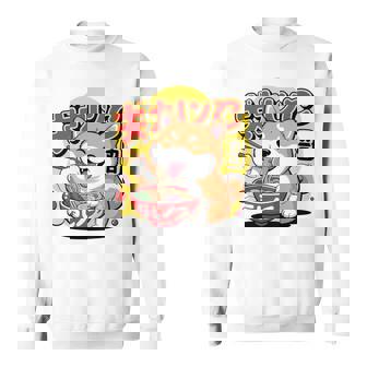 かわいい 柴犬 ラーメン好き おもしろい 日本犬 長袖tシャツ スウェットシャツ - Kawaiitshirt