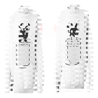 かわいいフレンチブルドッグポケット：いじめっ子の飼い犬とフレンチブルドッグの恋人 スウェットシャツ - Kawaiitshirt