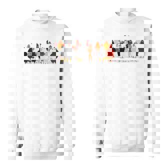 かわいい鶏 洋画 恋 春 パステル スウェットシャツ - Kawaiitshirt