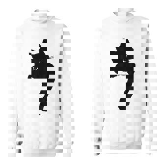 かわいい黒猫tシャツ ユニセックス スウェットシャツ - Kawaiitshirt