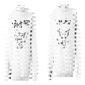 こんにチワワ 犬好き おもしろ ダジャレ 犬の飼い主 チワワ好き チワワの飼い主 おやじギャグ 愛犬家 チワワ スウェットシャツ - Kawaiitshirt