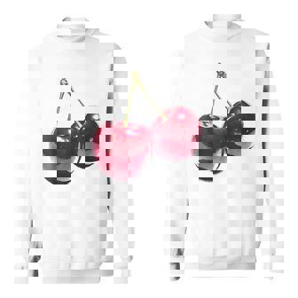 さくらんぼ フルーツ モチーフ イラスト さくらんぼ スウェットシャツ - Kawaiitshirt