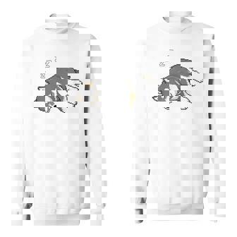 すやすや眠る黒柴 柴犬のドット絵 スウェットシャツ - Kawaiitshirt