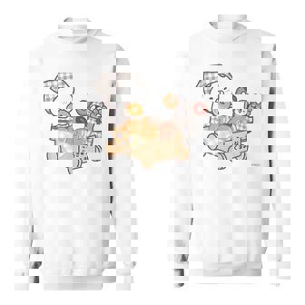 ねこぺん日和 ドーナツたくさん スウェットシャツ - Kawaiitshirt