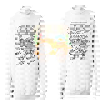 ねこぺん日和 ドーナツワゴン スウェットシャツ - Kawaiitshirt