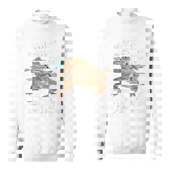 ひげを生やしたドラゴン、バルタゲーム、フトアゴヒゲトカゲ、ポゴナとくつろぐ 長袖tシャツ スウェットシャツ - Kawaiitshirt