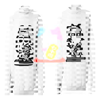 びーえするるる【Bsテレ東公式】まねきねこイラストtシャツ（10色） スウェットシャツ - Kawaiitshirt