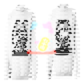 びーえするるる【Bsテレ東公式】まねきねこイラストtシャツ（ホワイト） スウェットシャツ - Kawaiitshirt