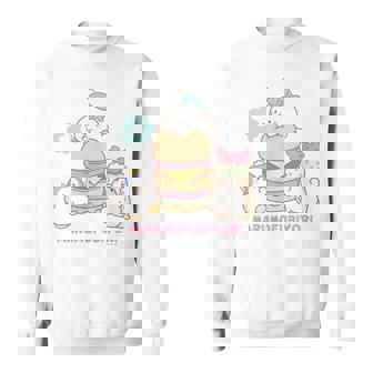 まるもふびより ハンバーガー スウェットシャツ - Kawaiitshirt