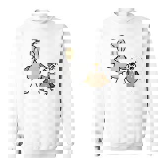 みんな大好きハシビロコウ 動かない鳥 はしび郎クラブtシャツ ハシビ郎とフクロウ Zoo ハシビロコウ フクロウ 鳥 スウェットシャツ - Kawaiitshirt