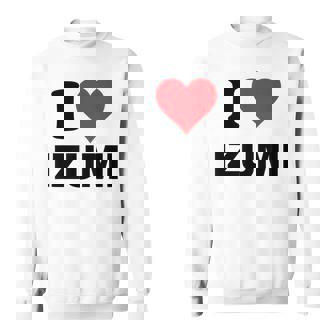 アイハート 和泉 日本 大好き 日本土産アイテム スウェットシャツ - Kawaiitshirt