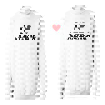 アイ・ハート・マス・ティーチャー-ファニー・アイ・ラヴ・アルゲブラ スウェットシャツ - Kawaiitshirt