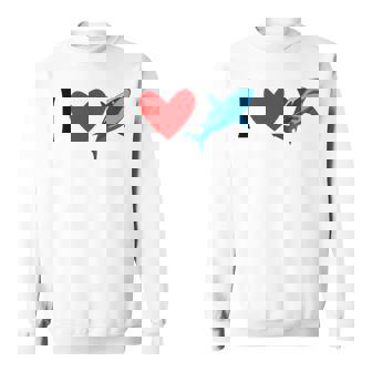 アイ・ラブ・シャークス スウェットシャツ - Kawaiitshirt