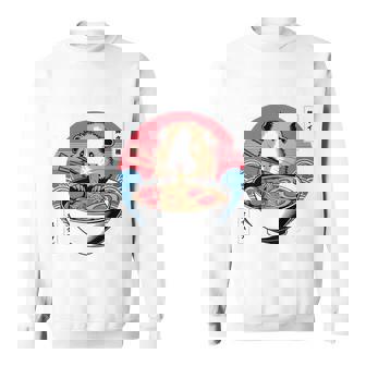 アニメ モルモット 漫画 カワイイ ねこ 日本のラーメン モルモット 長袖tシャツ スウェットシャツ - Kawaiitshirt