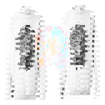 アニメ 漫画 モチーフ カラフル イラスト アニメ スウェットシャツ - Kawaiitshirt