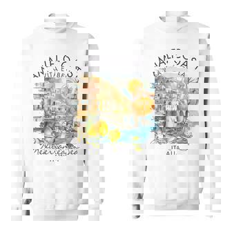 アマルフィ 海岸 イタリア 旅行 旅行 バケーション 地中海 スウェットシャツ - Kawaiitshirt